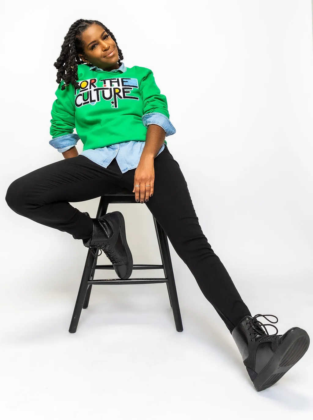 For The Culture Chenille Patch Unisex Sweatshirt