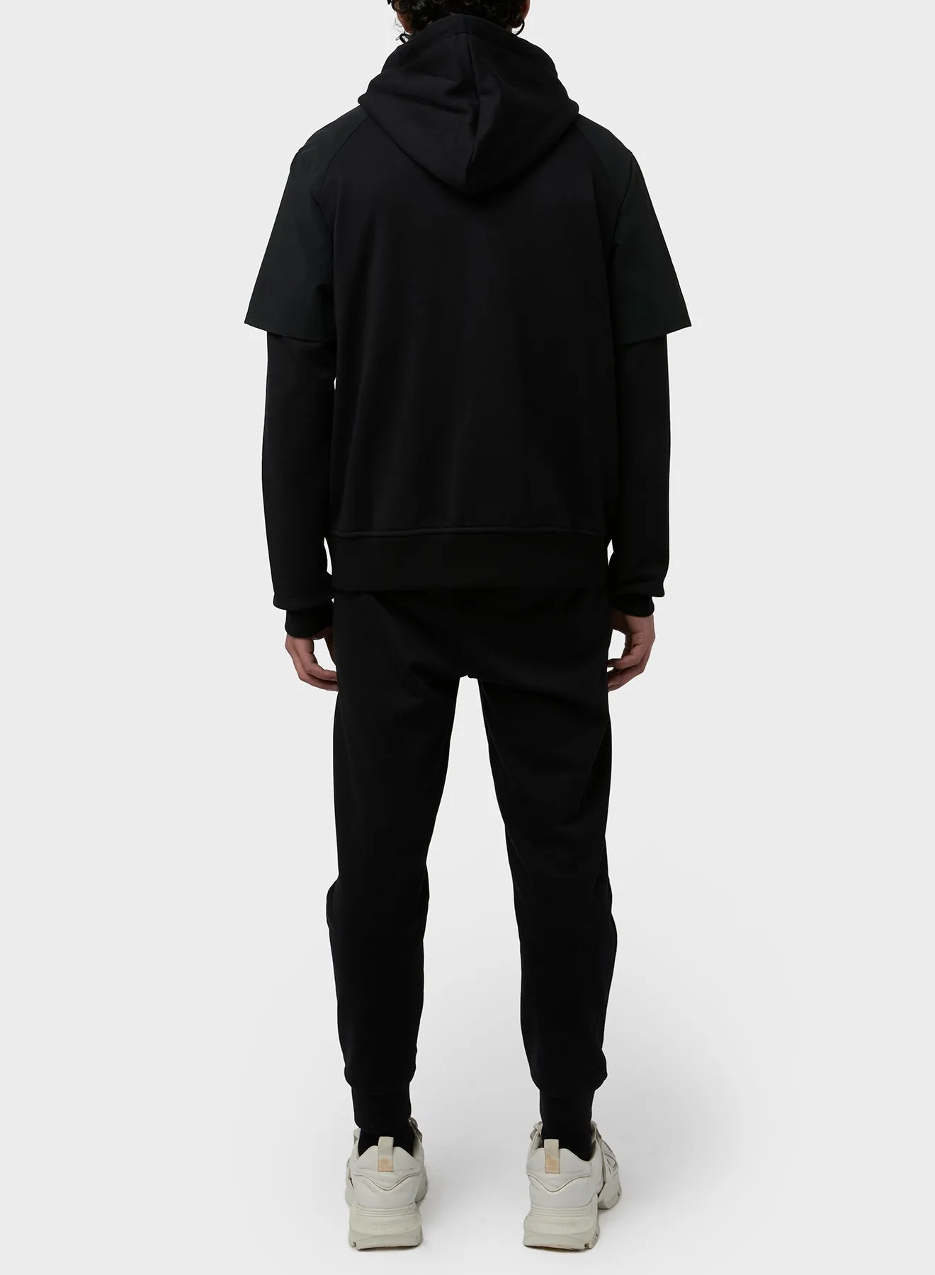 FULL ZIP DOUBLE LAYER HOODIE