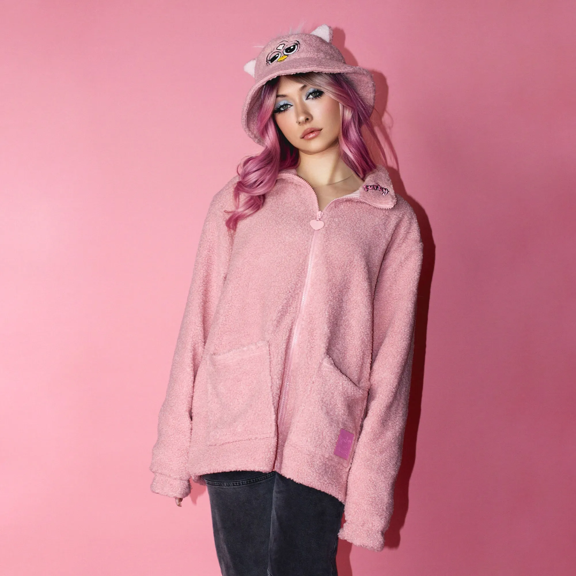 Furby Teddy Jacket Pink