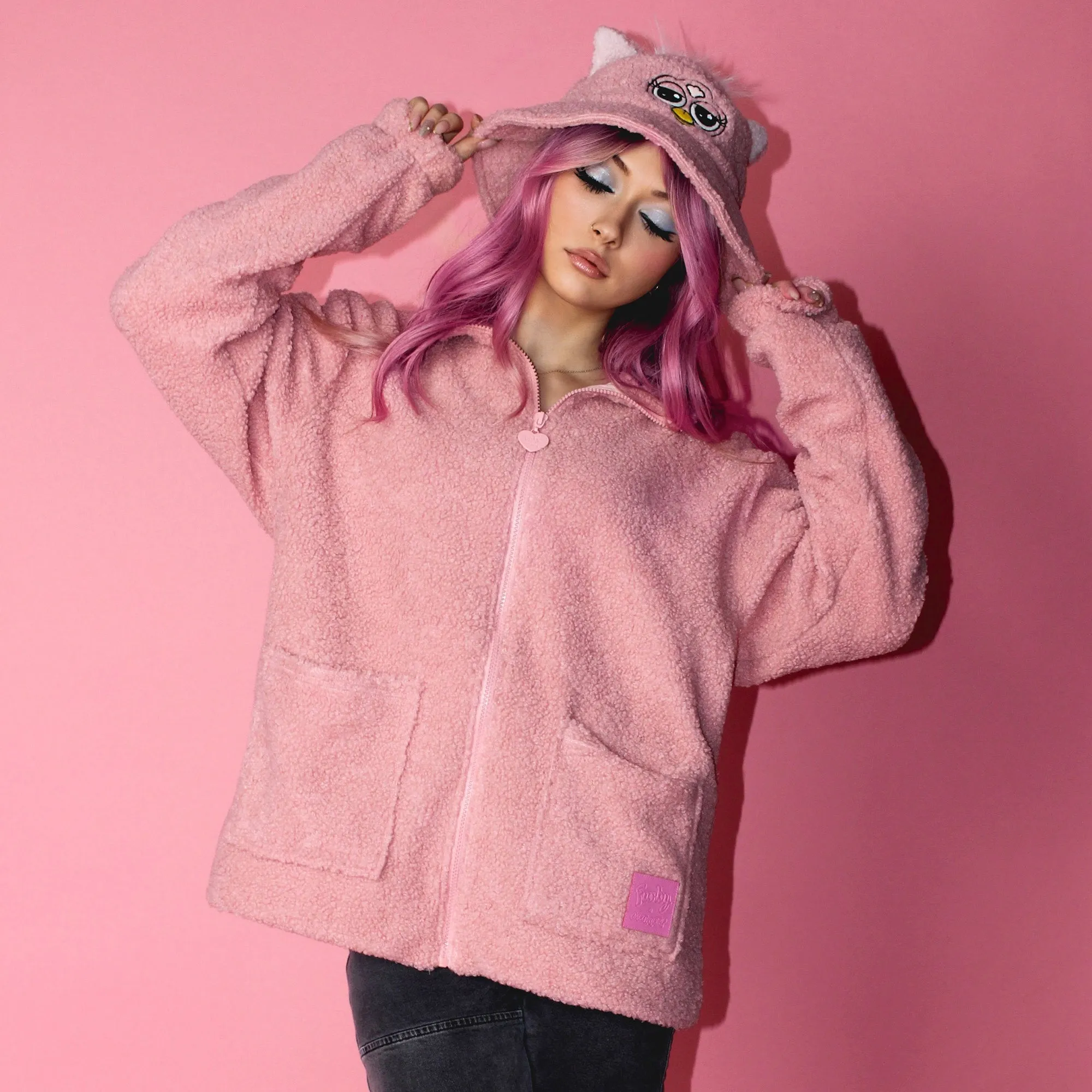 Furby Teddy Jacket Pink