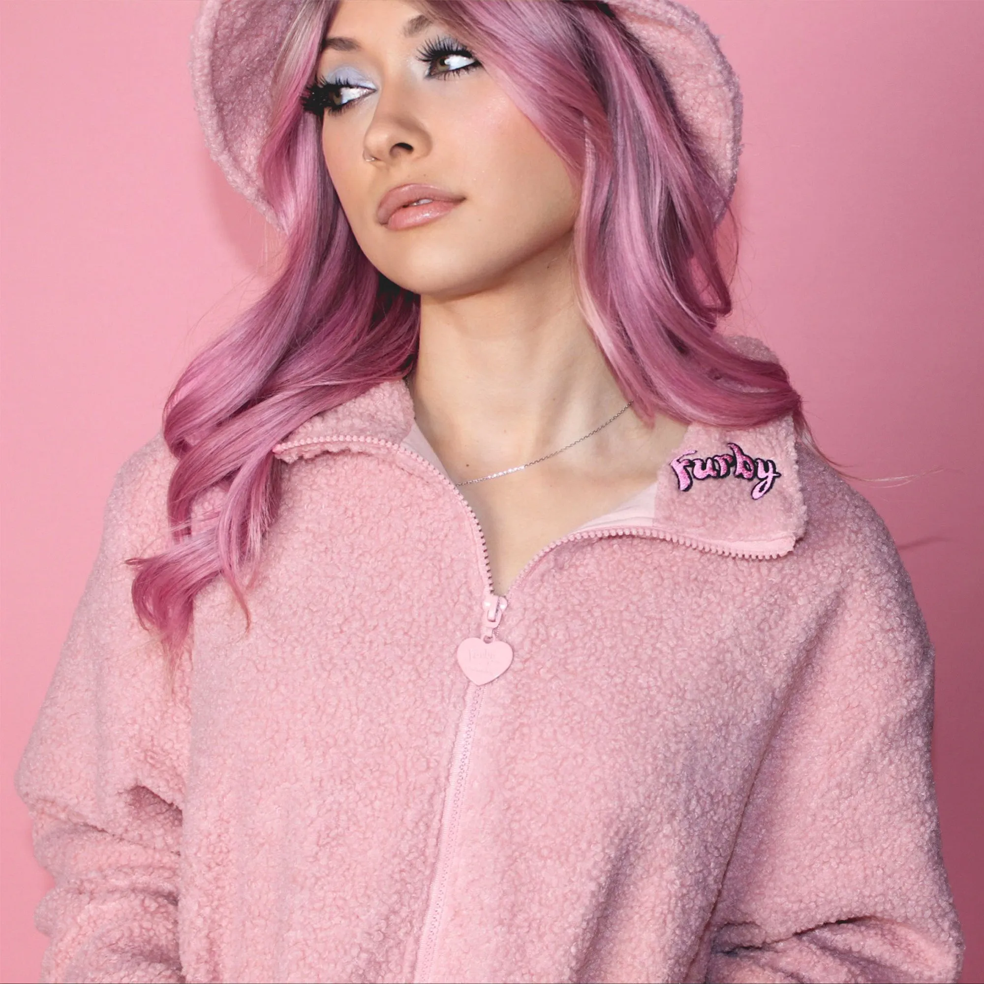 Furby Teddy Jacket Pink