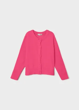 Girls Flat Knit Cardigan