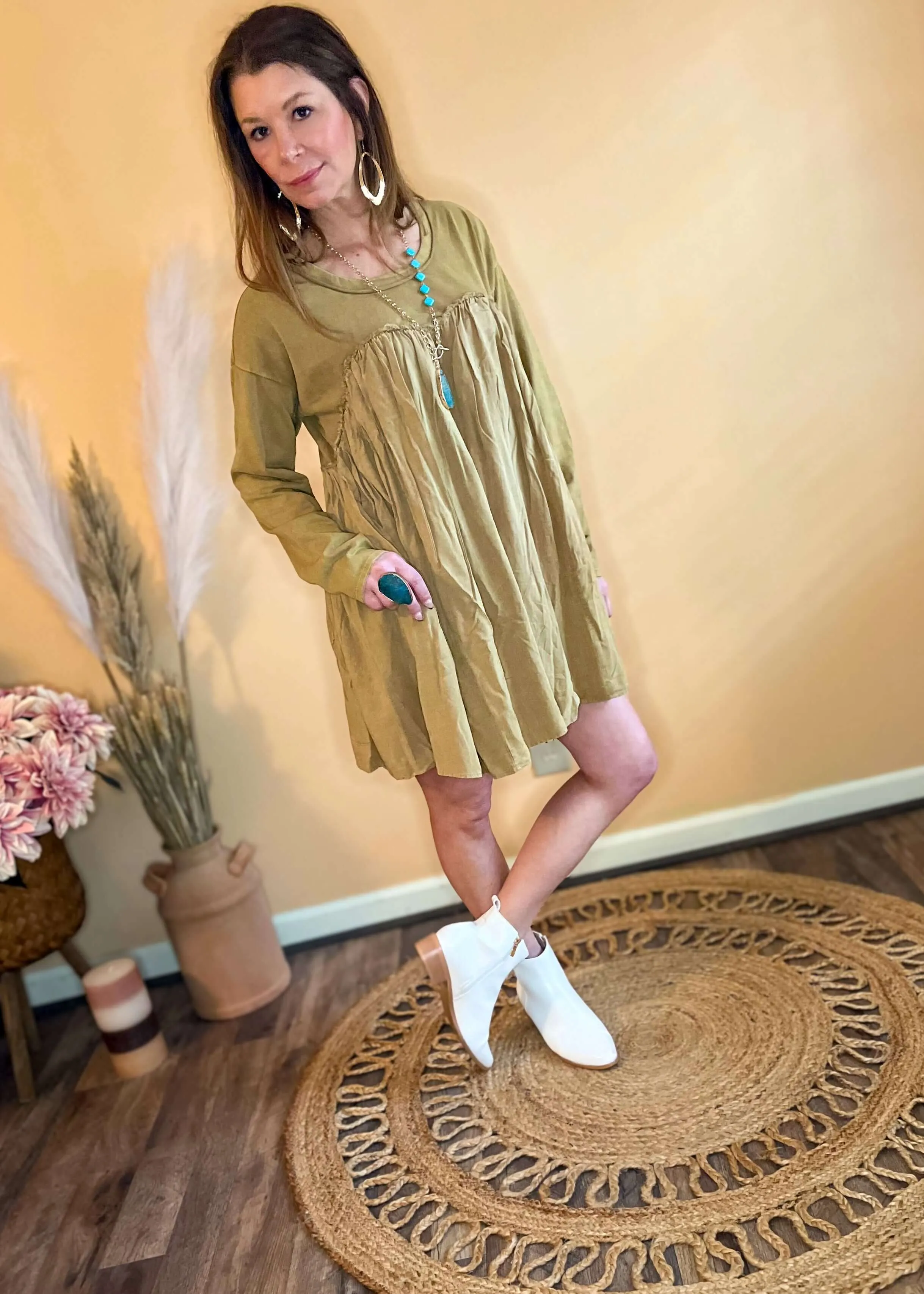 Grace French Terry Flare Dress
