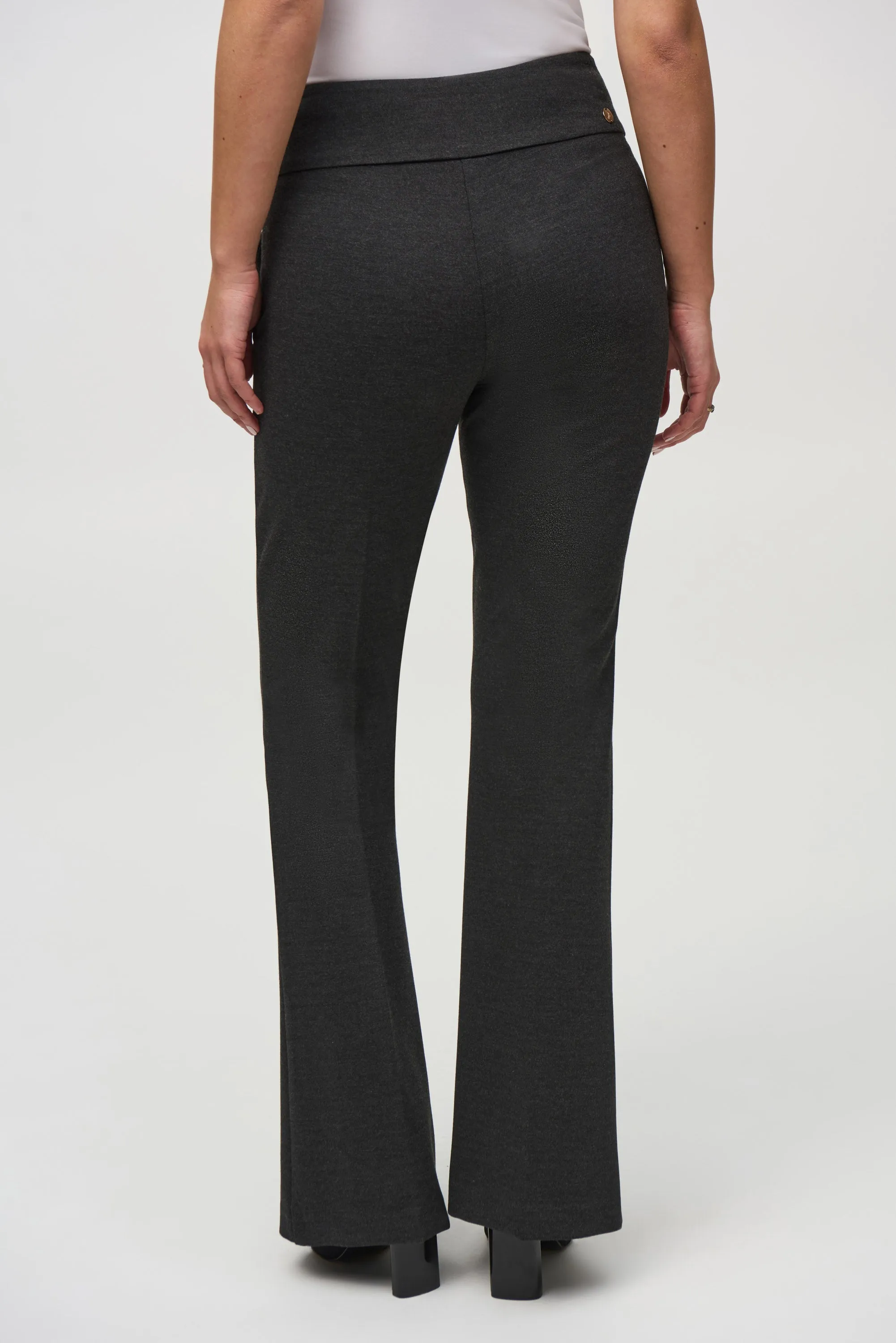 Heavy Knit Flared Pull-On Pants
244008