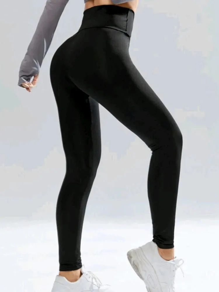 High Waist Hip Lift Workout Black Yoga Pants Women Leggings Gym Clothes Push Up Fitness Sports Tights