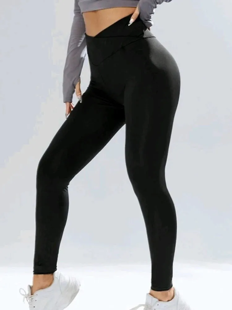 High Waist Hip Lift Workout Black Yoga Pants Women Leggings Gym Clothes Push Up Fitness Sports Tights