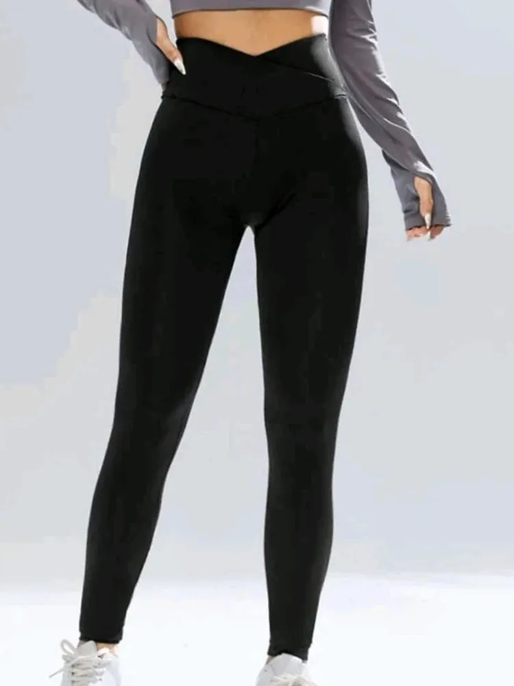 High Waist Hip Lift Workout Black Yoga Pants Women Leggings Gym Clothes Push Up Fitness Sports Tights