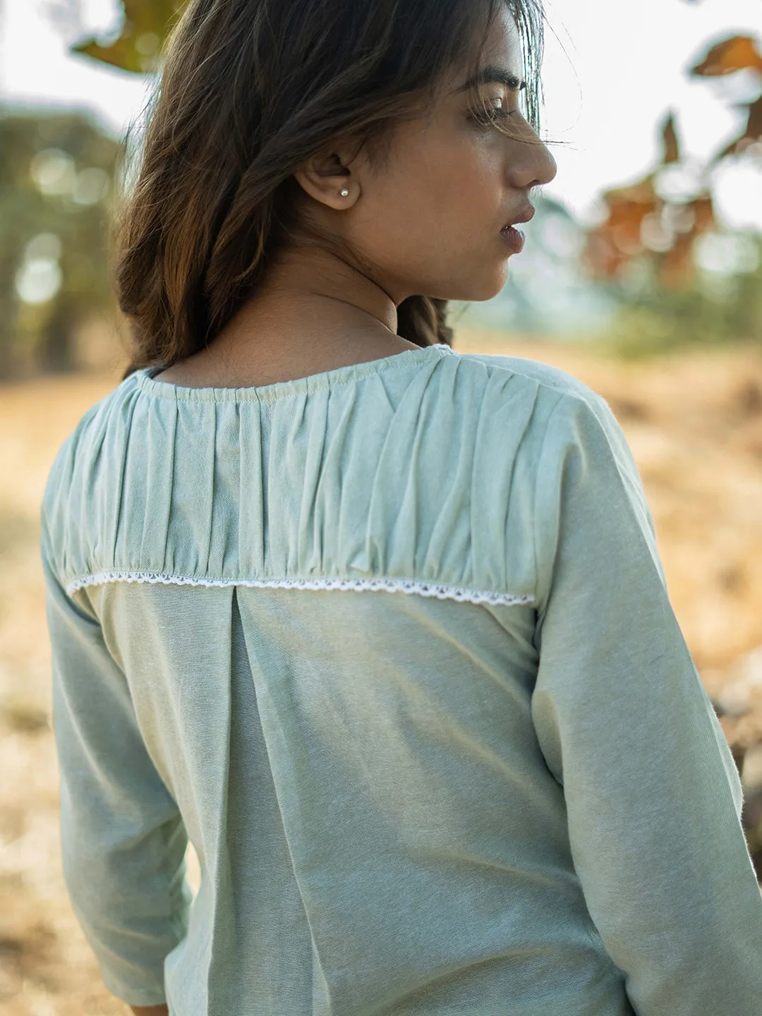 Hint Of Mint Kurta (Only Kurta)