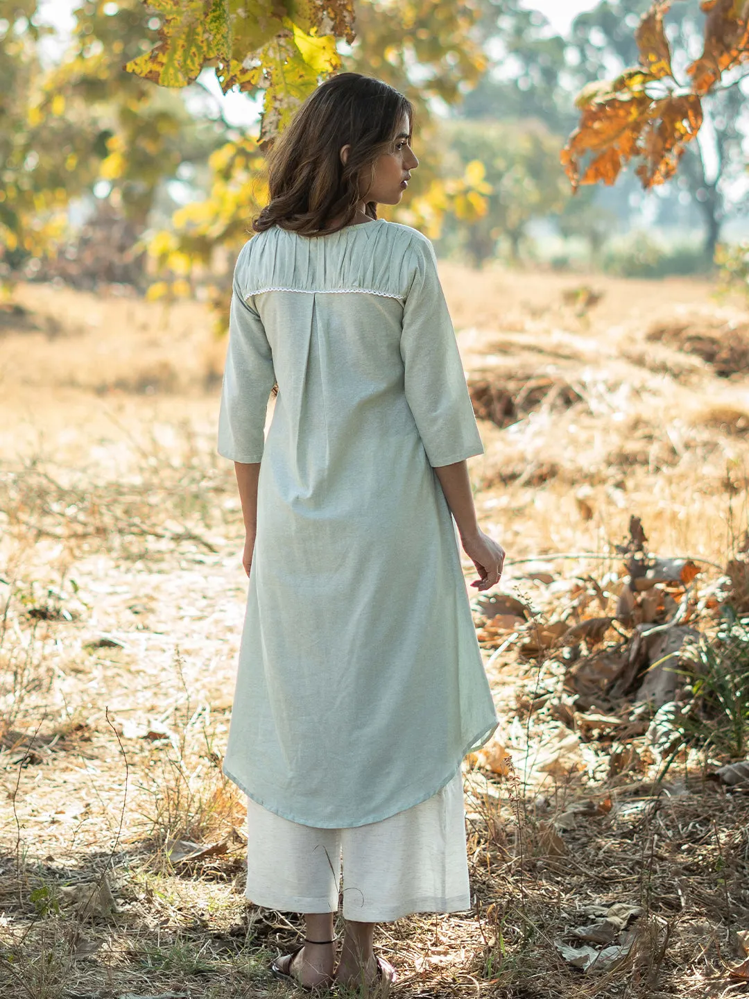 Hint Of Mint Kurta (Only Kurta)