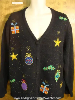 Holiday Ornaments Ugly Christmas Sweater