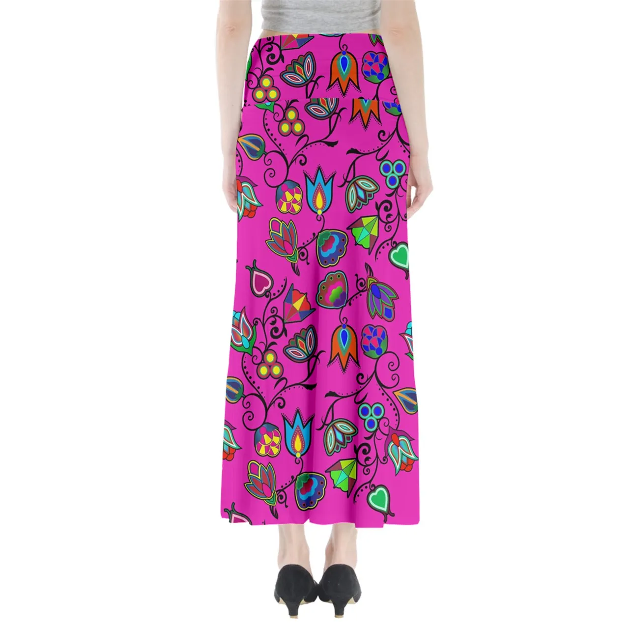 Indigenous Paisley Full Length Maxi Skirt