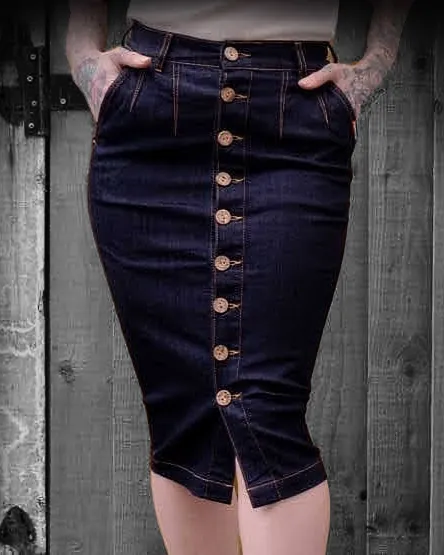 JEANS PENCIL SKIRT