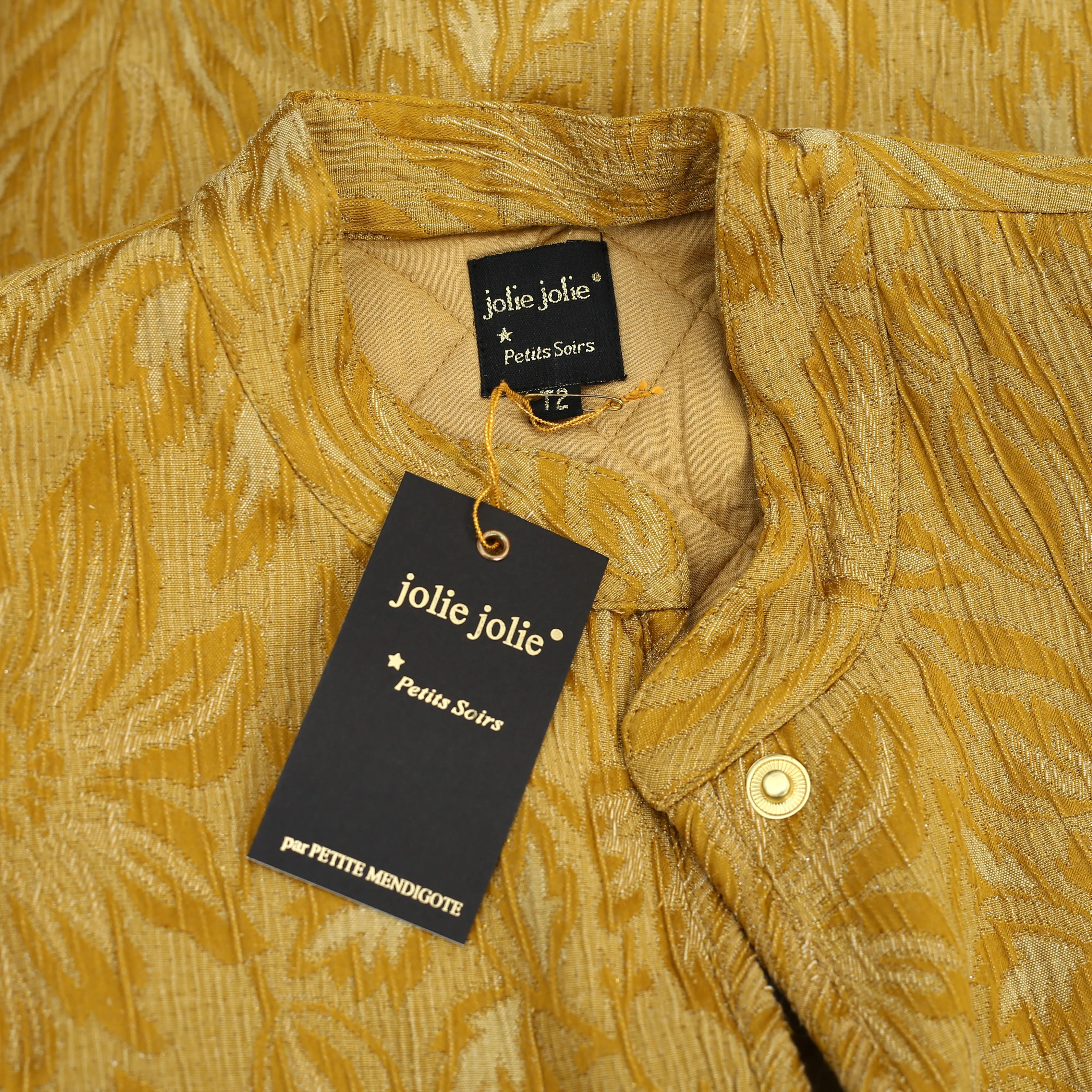 Jolie Jolie Petits Soirs Shimmer Embroidered Coat Jacket Top