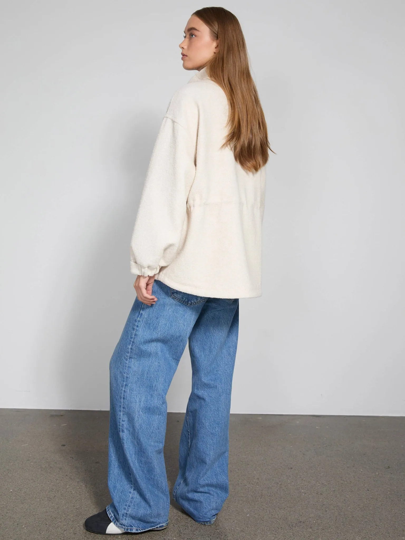 KAIA BOUCLE JACKET - CREME