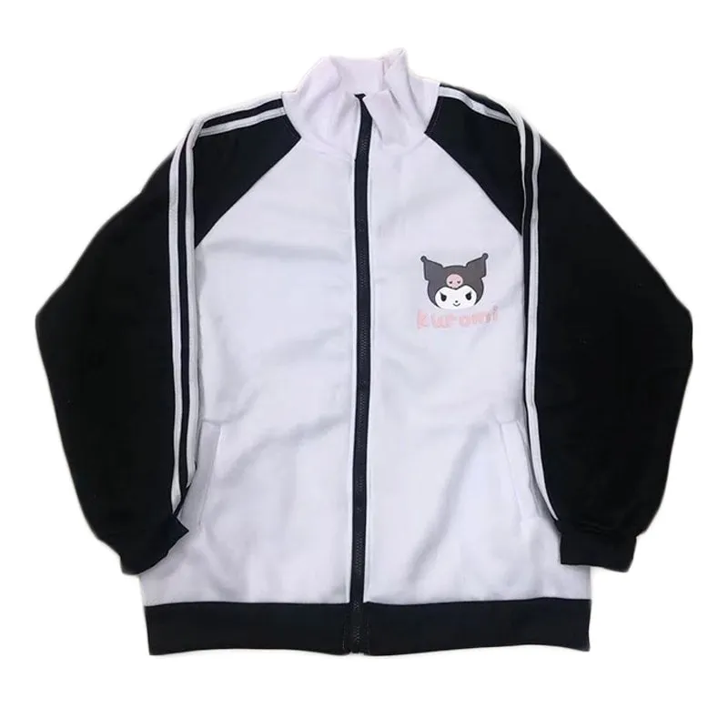 Kawaii Kuromi Sweet Zipper Cardigan Jacket