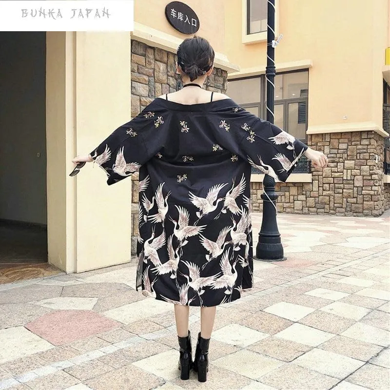 Kimono Cardigan Flying Swan