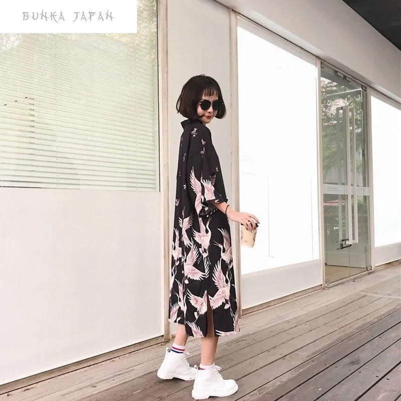 Kimono Cardigan Flying Swan