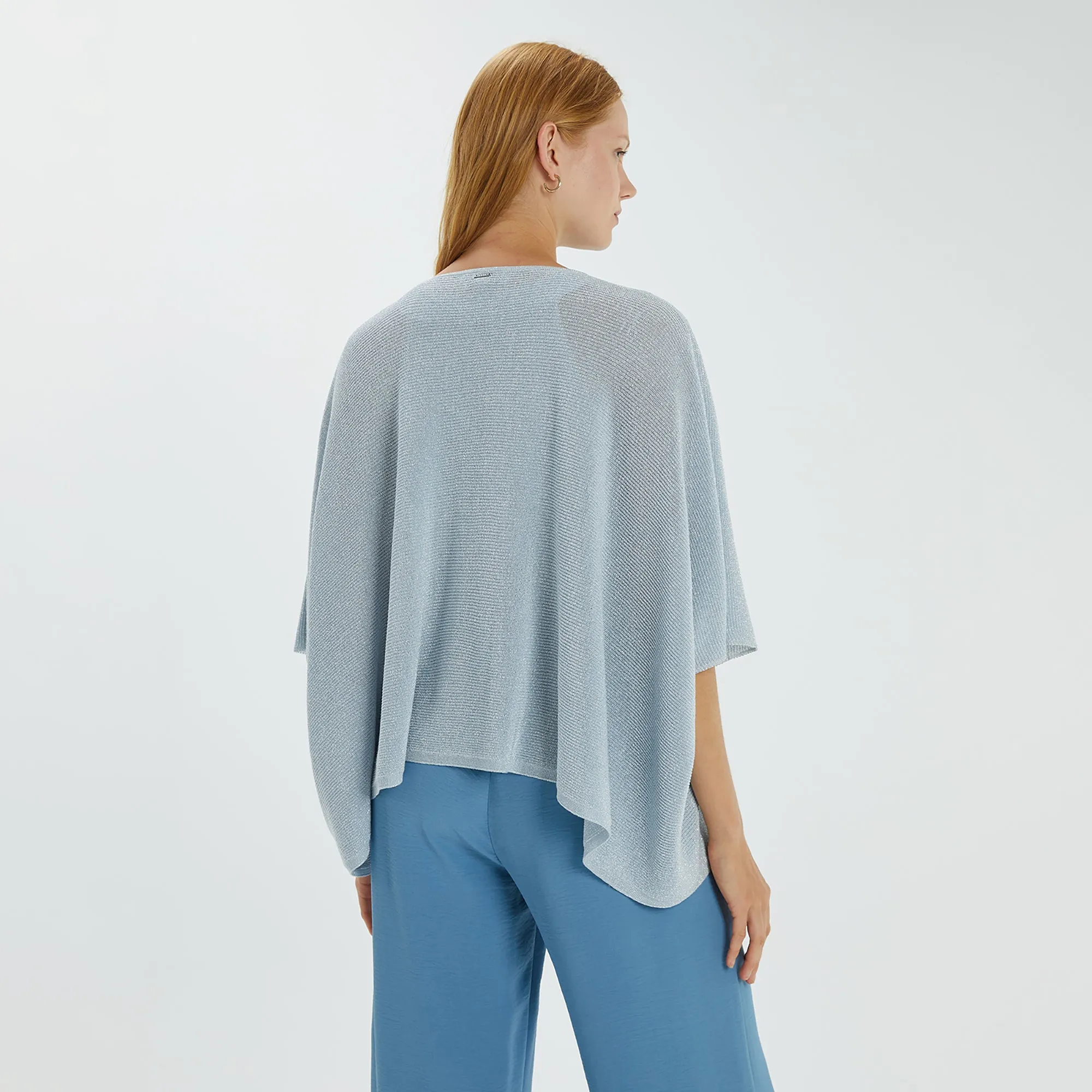 Light Blue Kimono-Style Cardigan