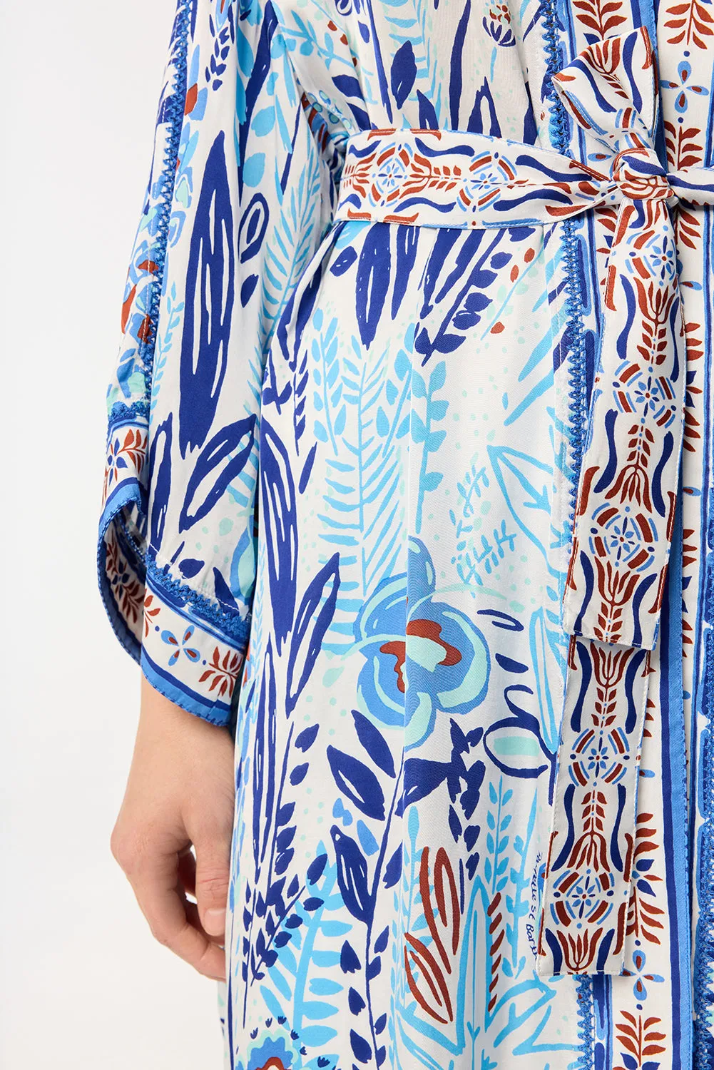 Long Kimono Erica - Blue Plum Bird Big