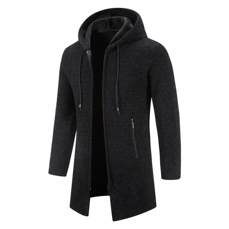 Men's Cardigan Thick Solid Color Knitted Cardigan 34577299L