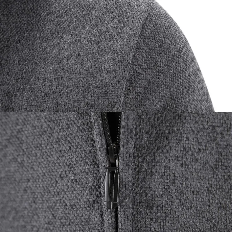 Men's Cardigan Thick Solid Color Knitted Cardigan 34577299L