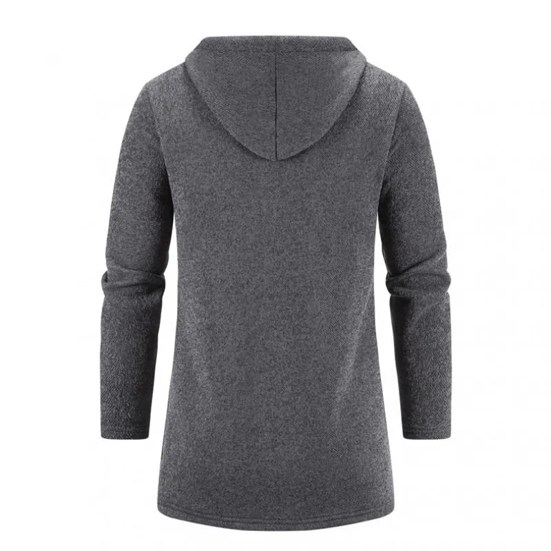 Men's Cardigan Thick Solid Color Knitted Cardigan 34577299L