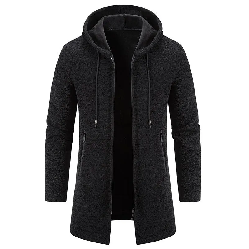 Men's Cardigan Thick Solid Color Knitted Cardigan 34577299L