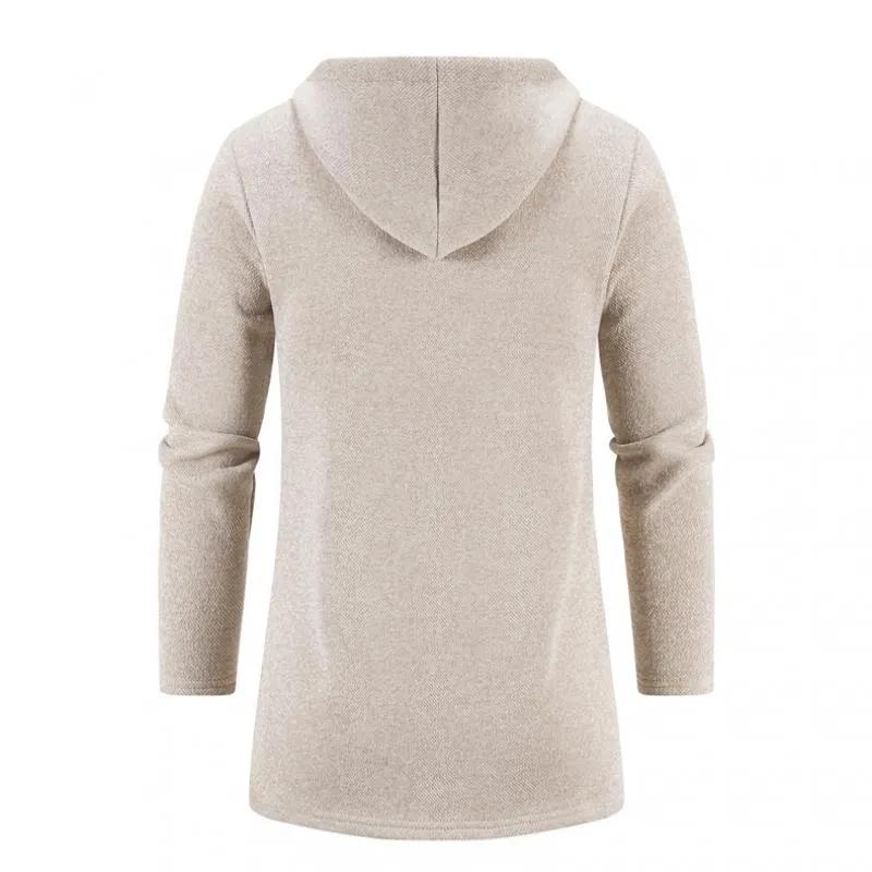 Men's Cardigan Thick Solid Color Knitted Cardigan 34577299L
