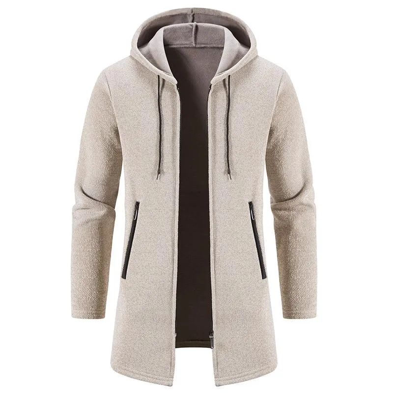 Men's Cardigan Thick Solid Color Knitted Cardigan 34577299L