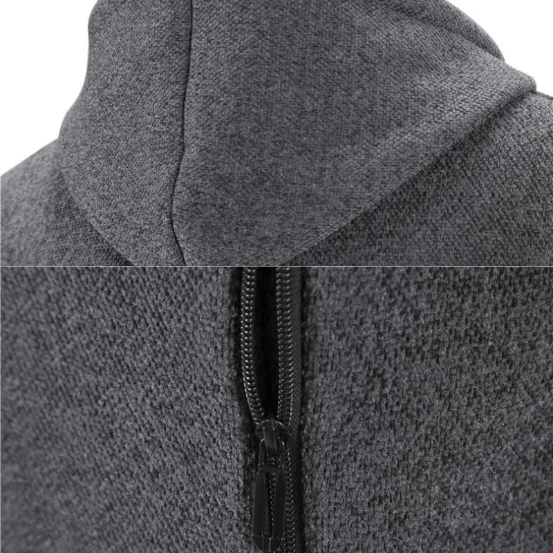 Men's Cardigan Thick Solid Color Knitted Cardigan 34577299L