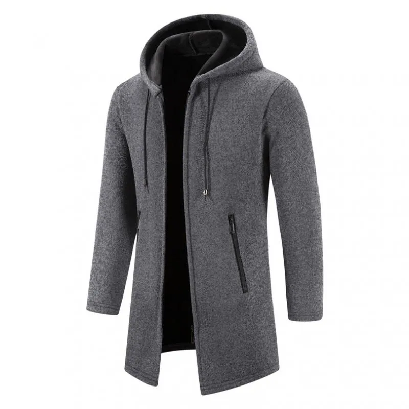 Men's Cardigan Thick Solid Color Knitted Cardigan 34577299L