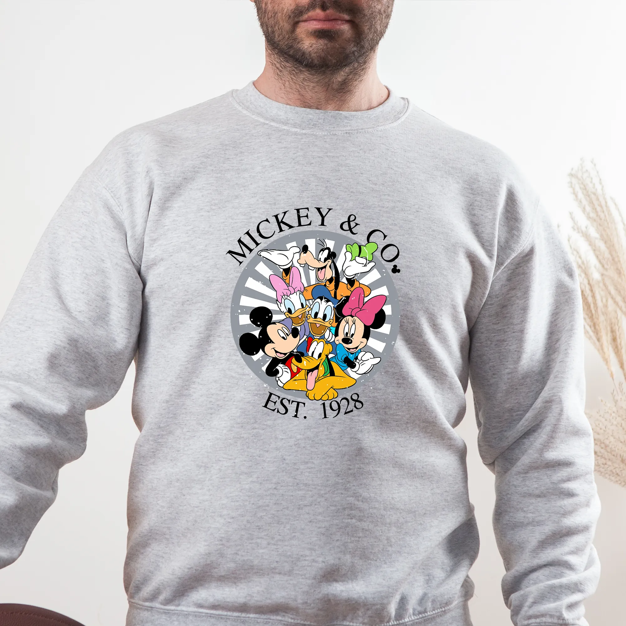 Mickey and Co 1928 Friends Classic Trip Adult Sweatshirt