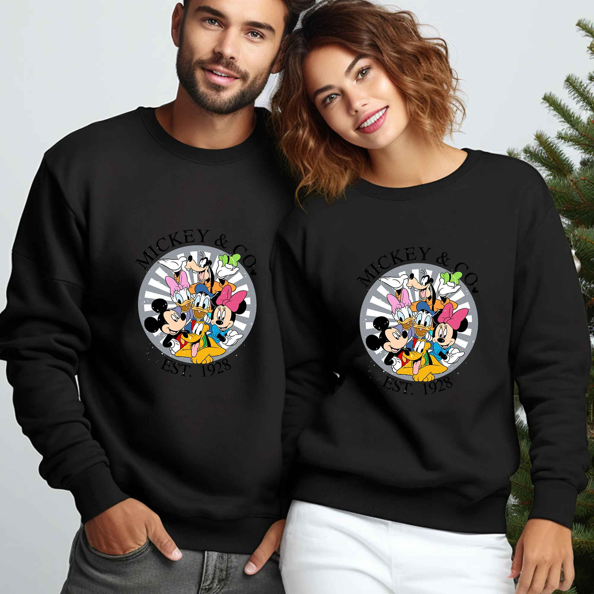 Mickey and Co 1928 Friends Classic Trip Adult Sweatshirt