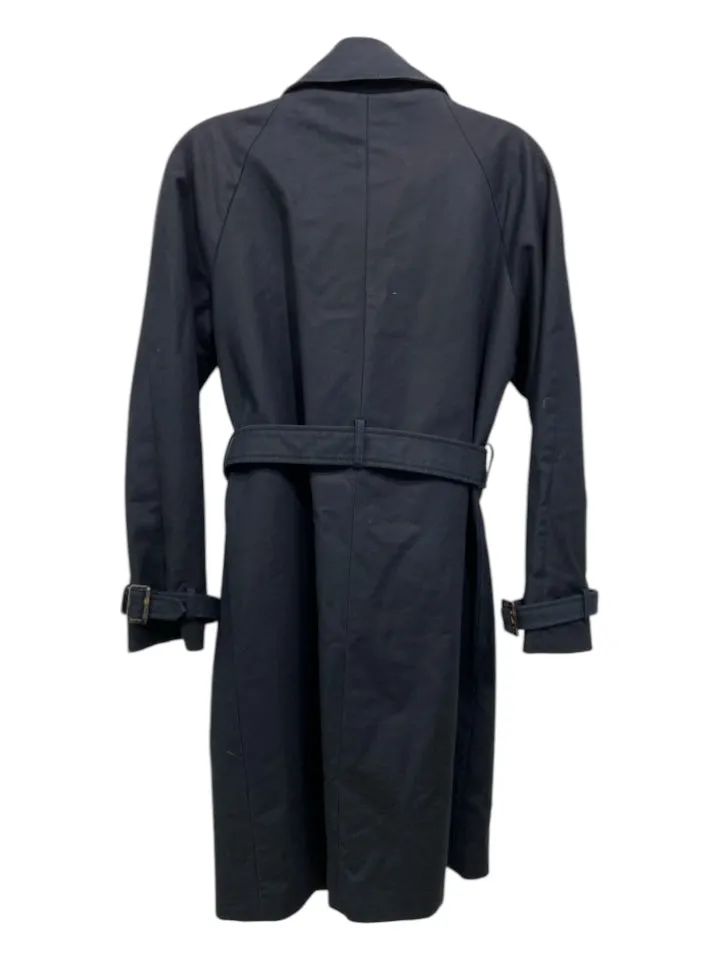 MNG Size S Black Trench Double Breast Belted Collar Coat
