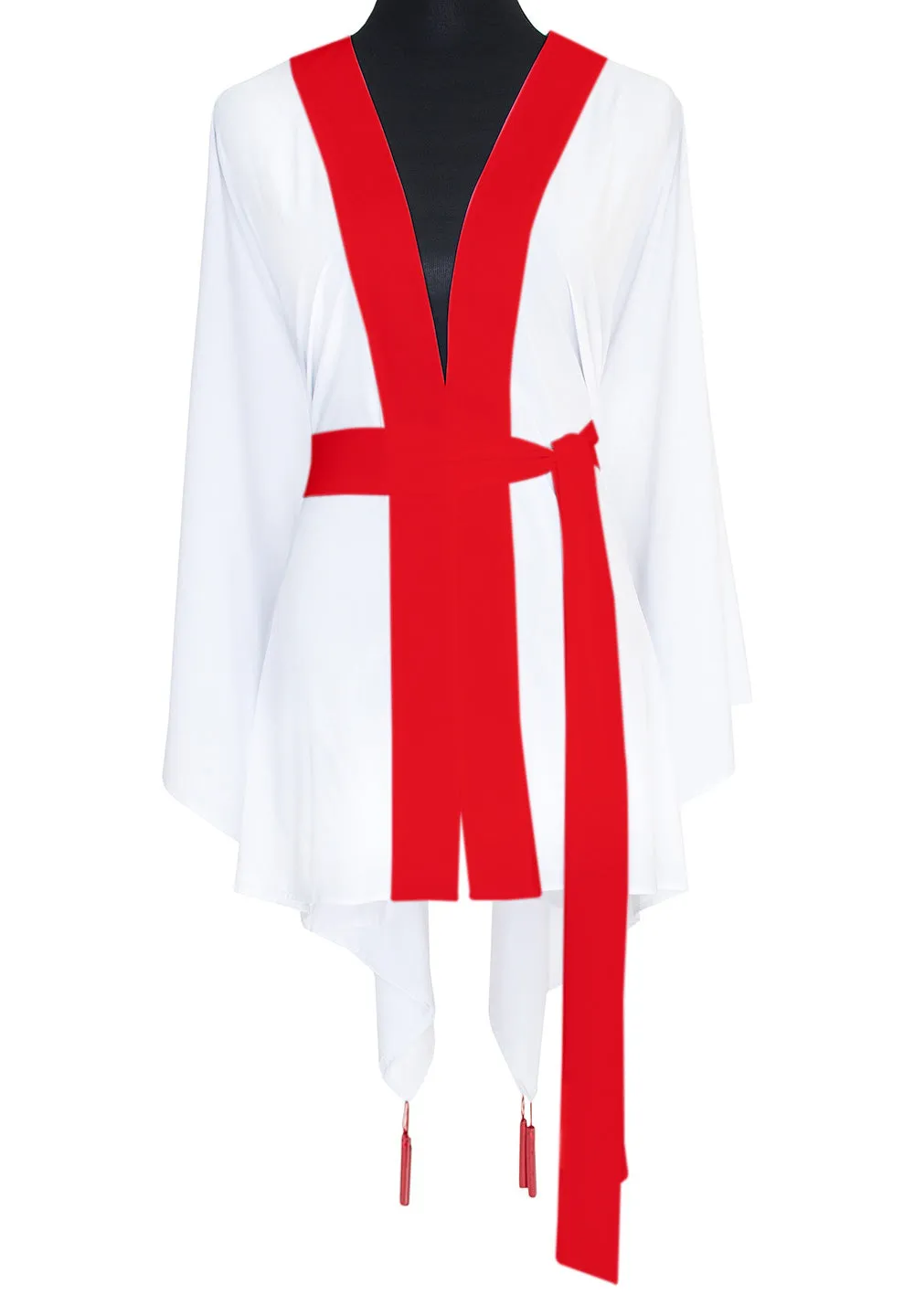 Monochrome - White Kimono (Red)