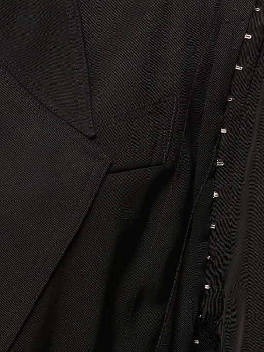 MUGLER   Oversize belted gabardine coat 