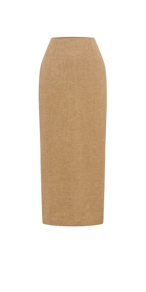 Nancy Pencil Skirt Walnut