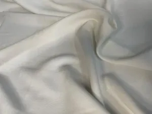 Off-White Poly / Rayon Crepe