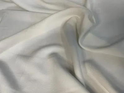 Off-White Poly / Rayon Crepe