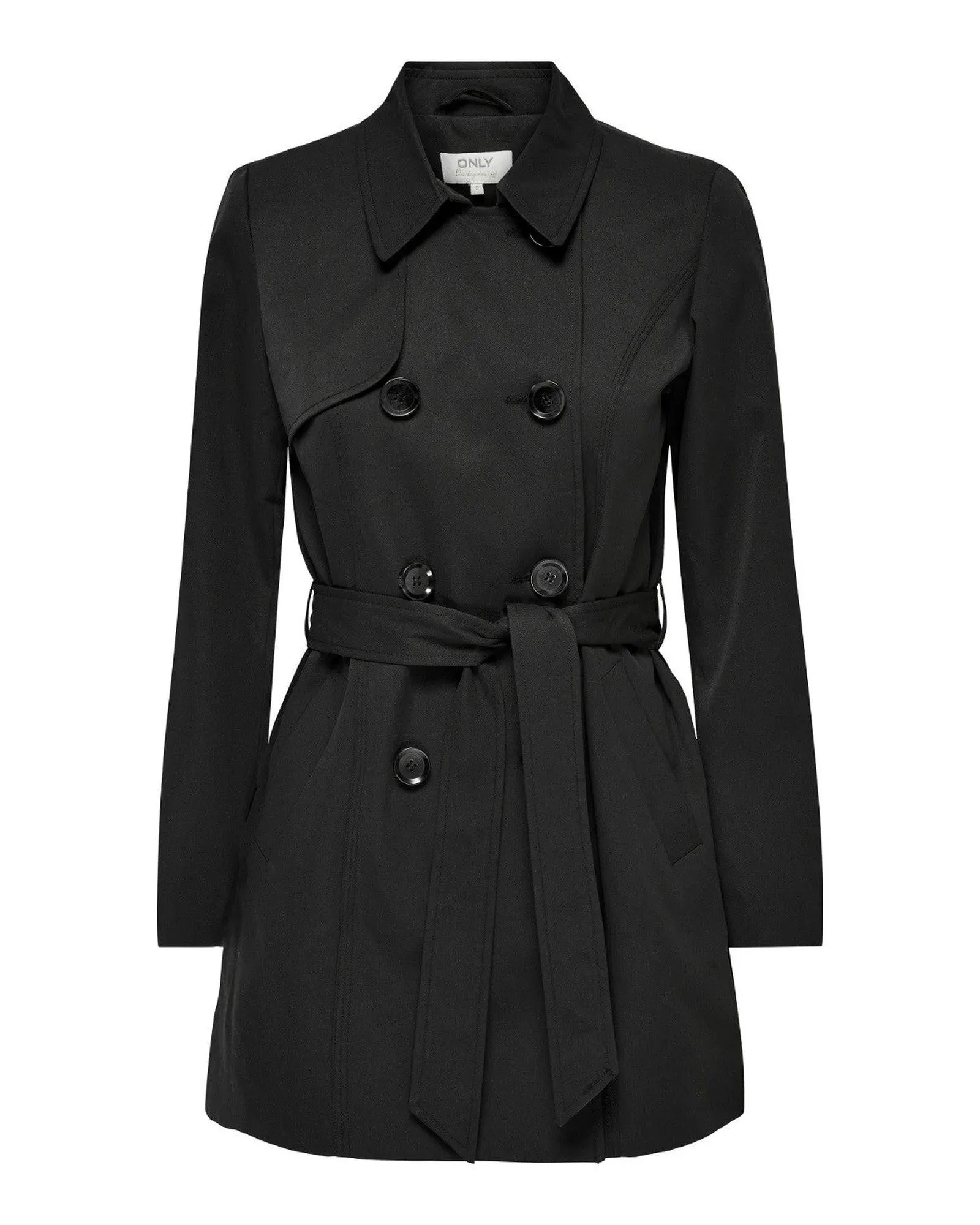 Only ONLMANILA TRENCH COAT Black Women's Coat