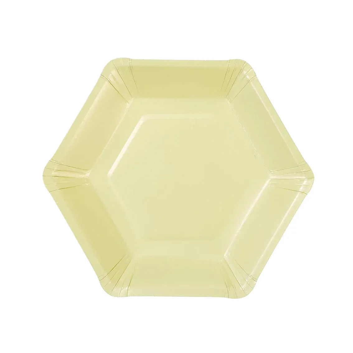 Pastel Large Hexagonal Paper Plates