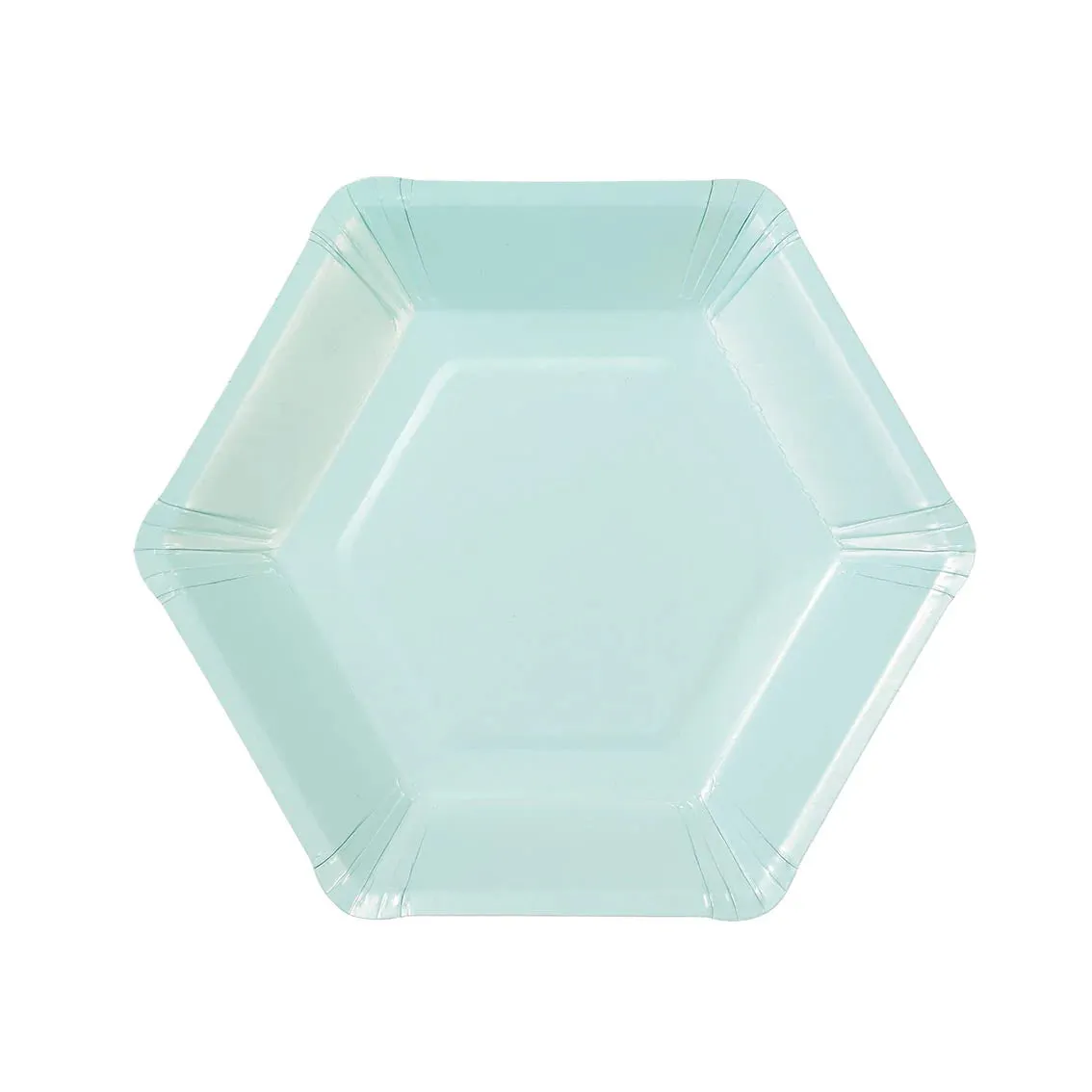 Pastel Large Hexagonal Paper Plates
