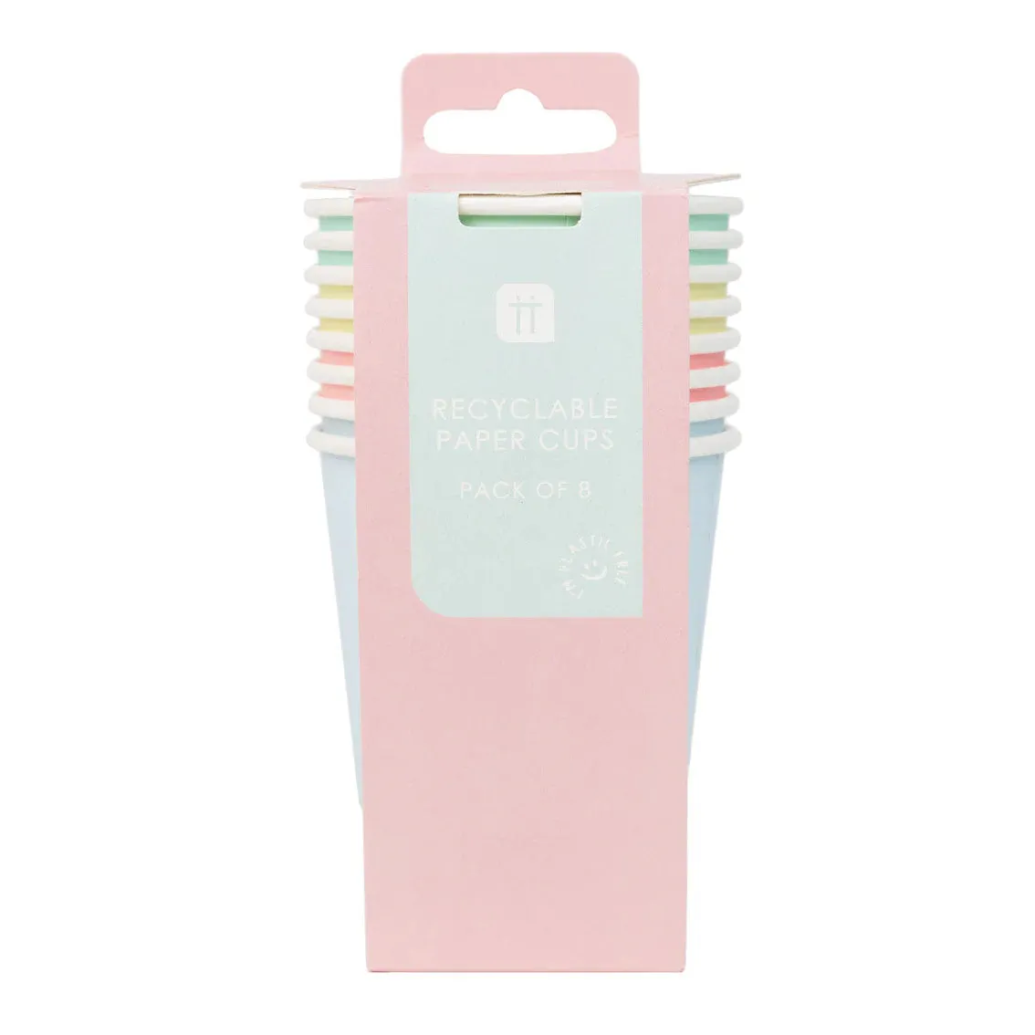 Pastel Paper Cups - 8 Pack