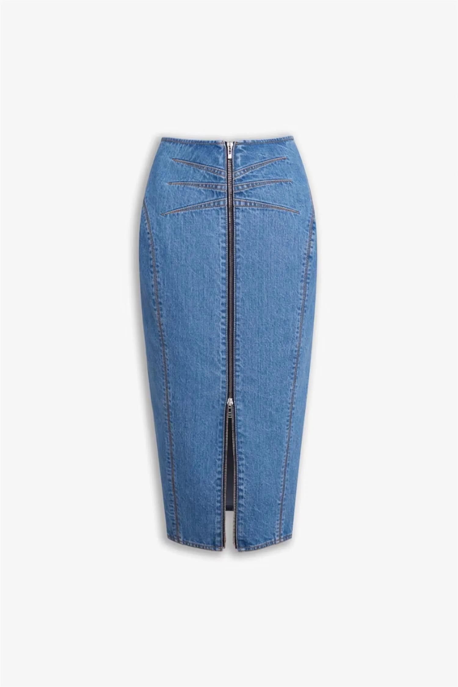 Pencil Denim Skirt