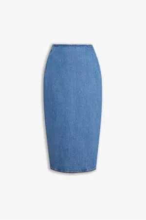 Pencil Denim Skirt