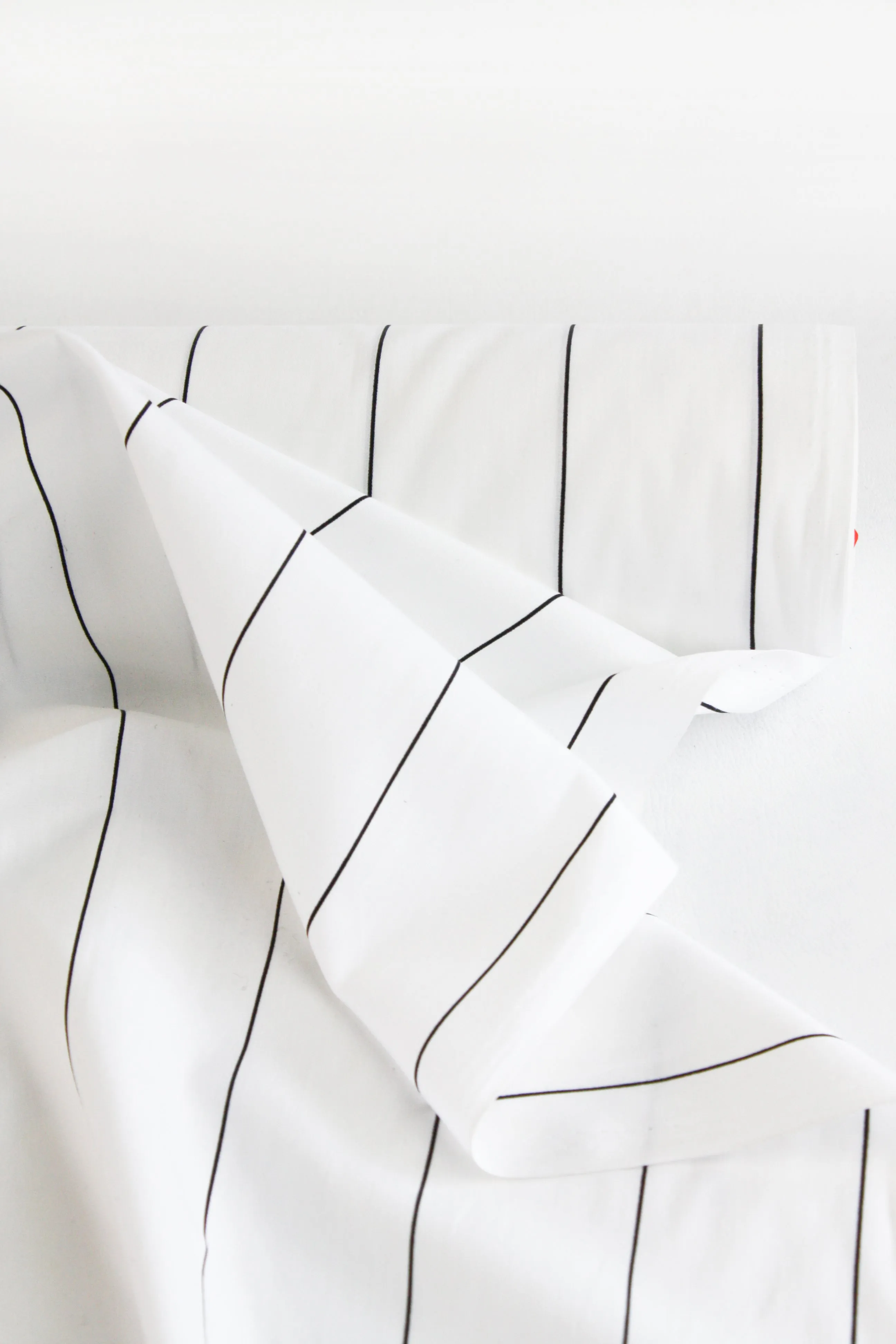 Pencil Stripe - Cotton Shirting | B&W
