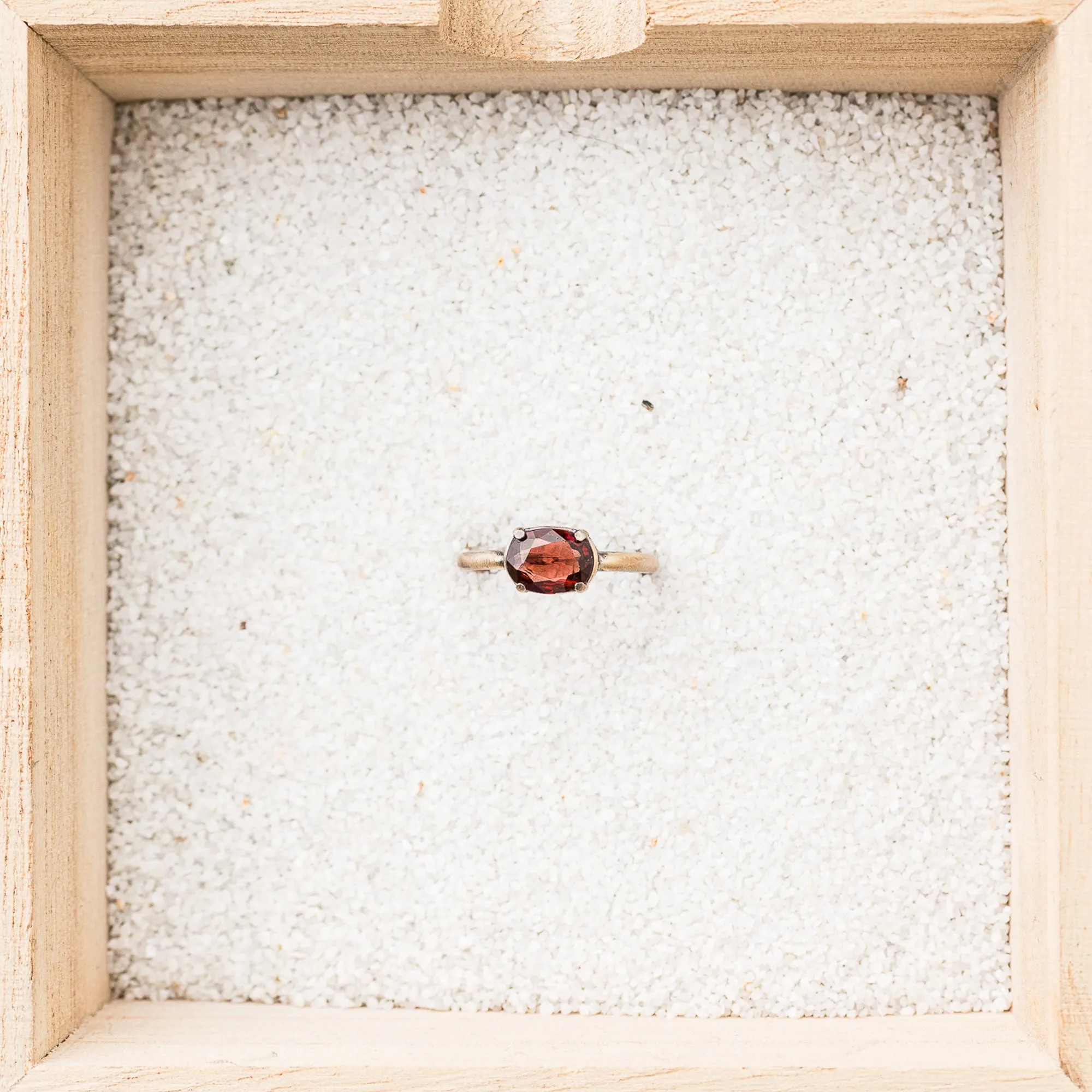 Red Spinel East-West Ring