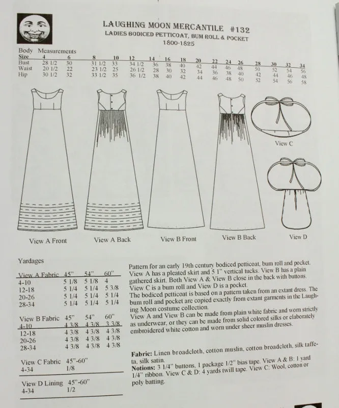Regency Slip Dress Pattern
