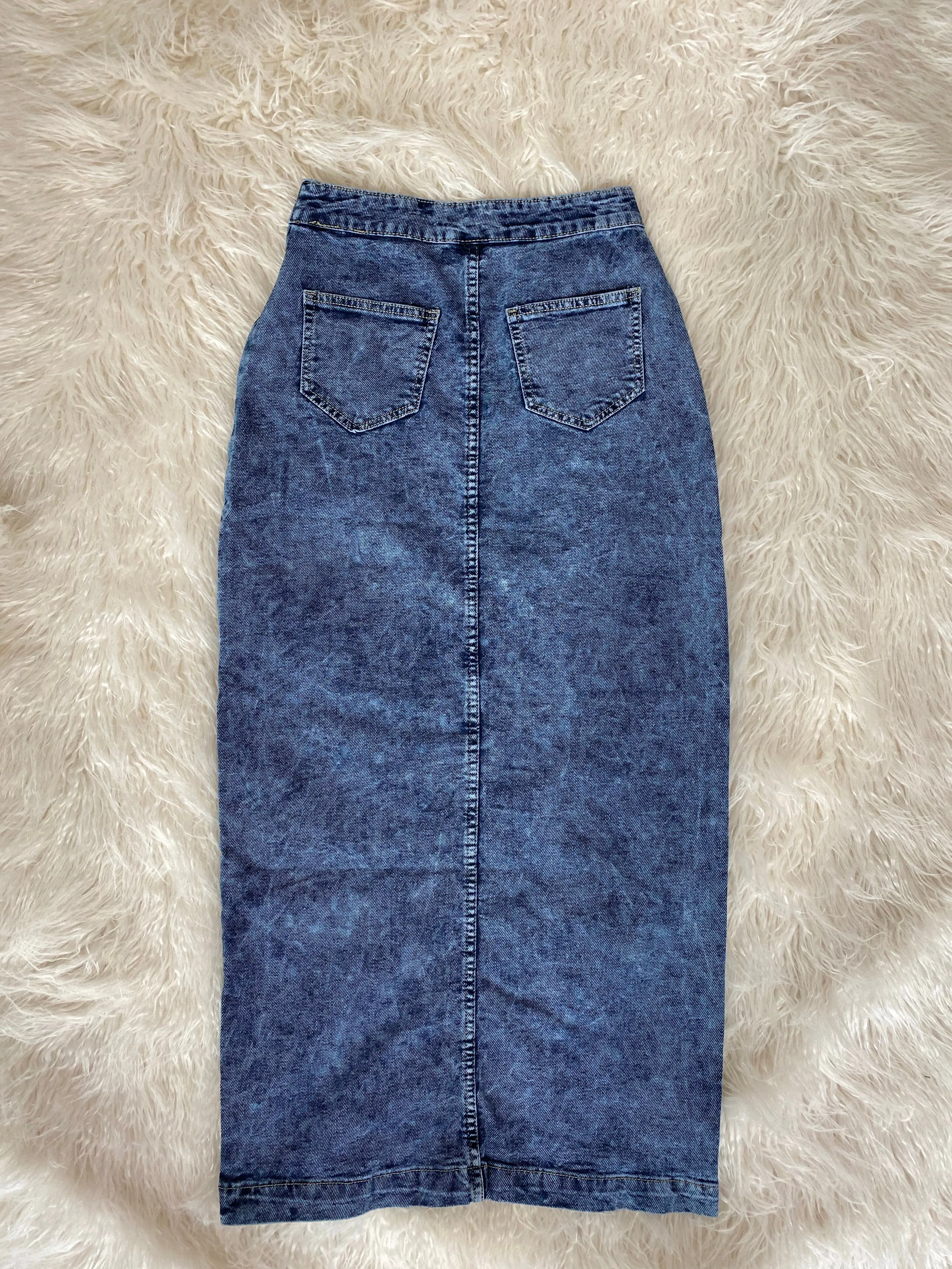 Retro Denim Maxi
