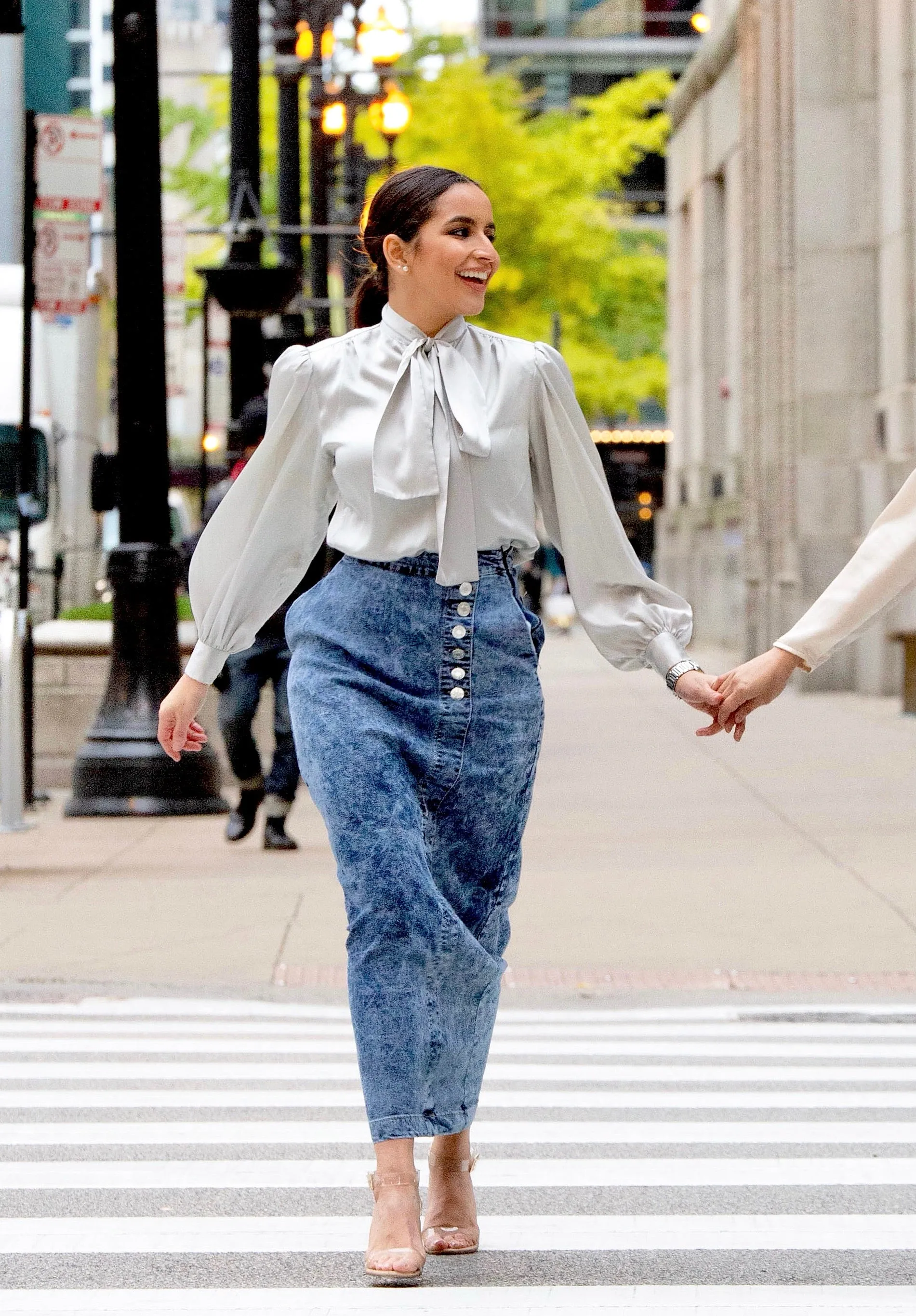 Retro Denim Maxi